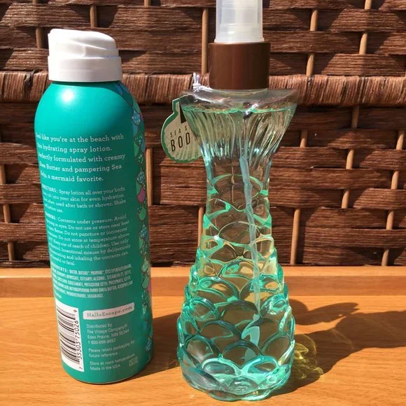 Hallu Mermaid Sea Salt Citrus Lot of lotion and body Mist. NWT - Picture 5 of 7